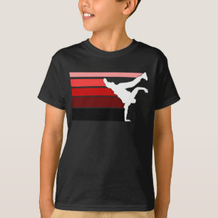Röda vita ungar för BBOY-lutning Tee