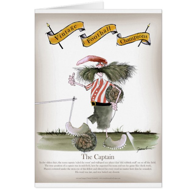 röda vitrandar för kapten hälsningskort (Framsidan)