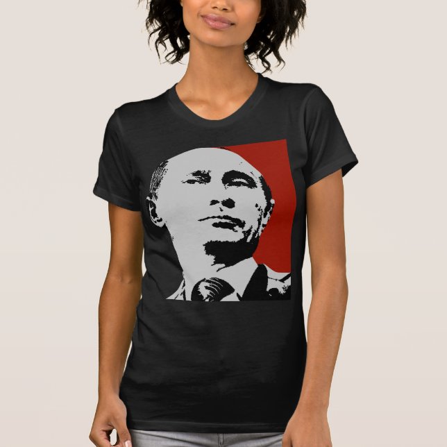 Röda Vladimir Putin T-shirt (Framsida)