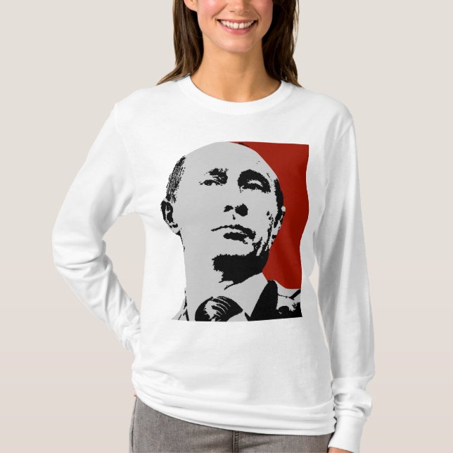 Röda Vladimir Putin Tee (Framsida)