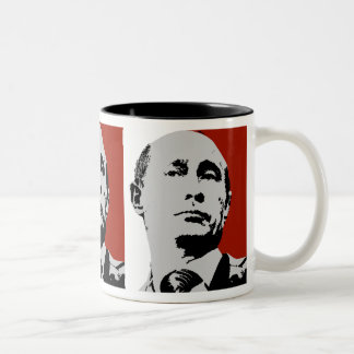 Röda Vladimir Putin Två-Tonad Mugg