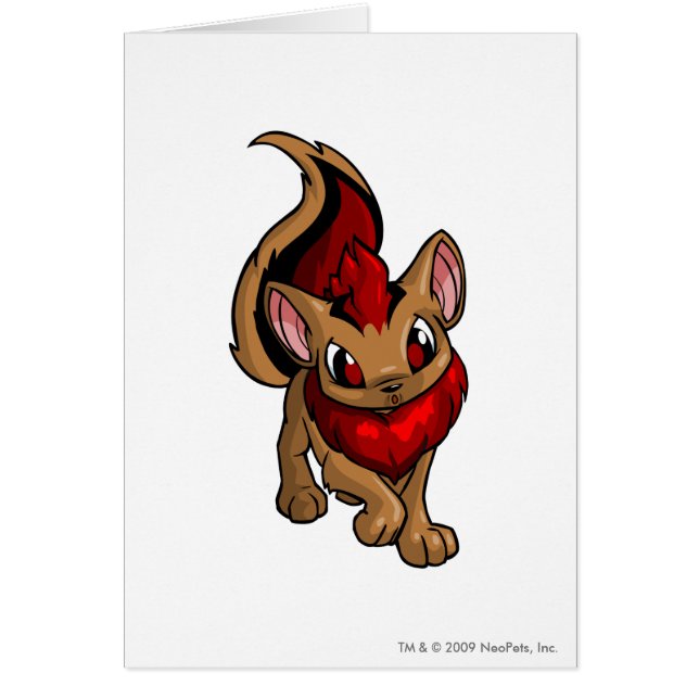 Röda Xweetok Hälsningskort (Framsidan)