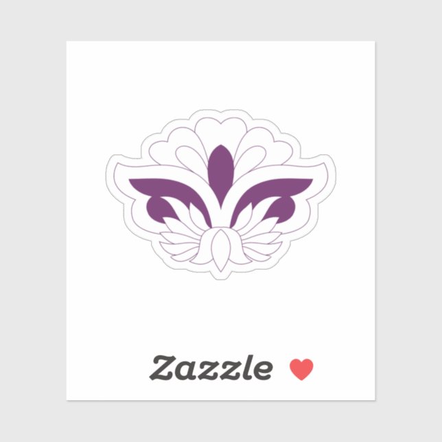 Rödaktig dekorativ Magenta Klistermärken (Ark)