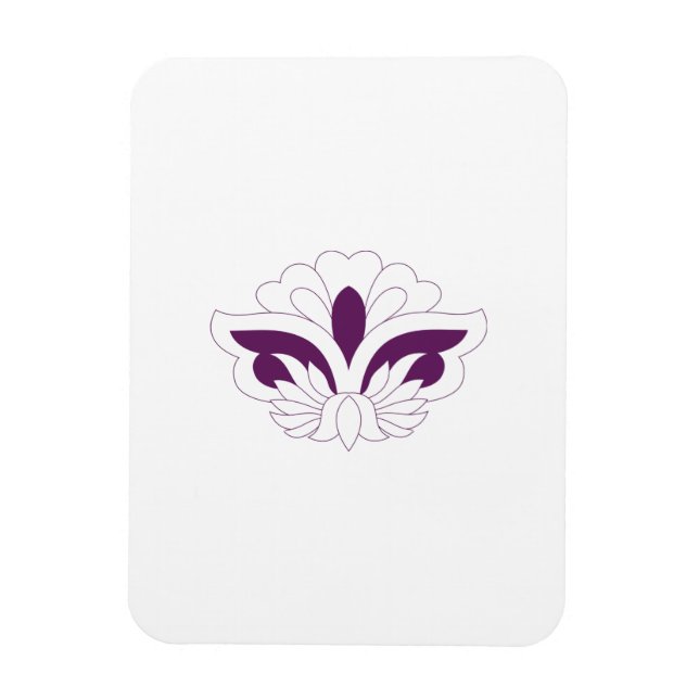 Rödaktig dekorativ Magenta Magnet (Vertikal)