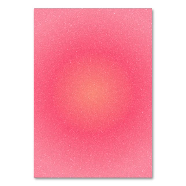 Rödaktig Rosa Gradient Bordskort (Framsidan)