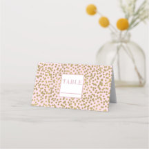 Rödaktig Rosa & Guld Prickar Konfetti Elegant Chic