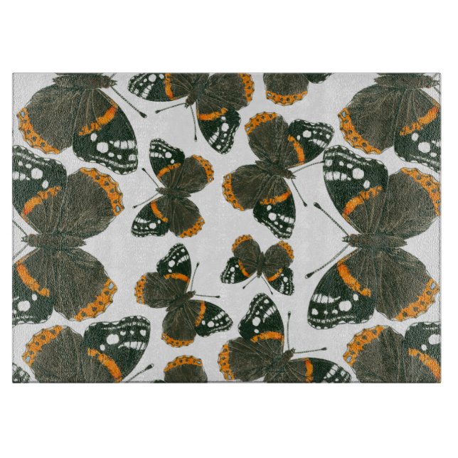 Rödamiral butterfly mönster (Framsidan)