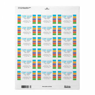 RODAN + FÄLT-märkta Anpassningsbar Adressetikett