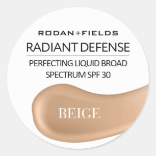 Rodan och beige för klistermärkear för runt klistermärke