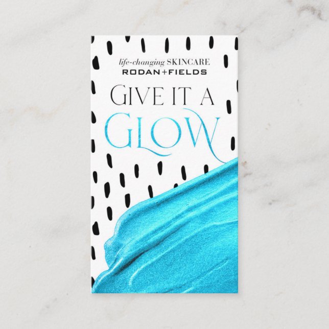 Rodan och den mini- ansiktsbehandlingen för fält, visitkort (Framsida)