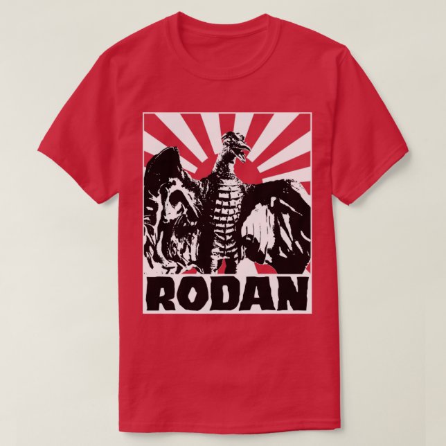 RODAN Stigning sol för röda T Shirt (Design framsida)