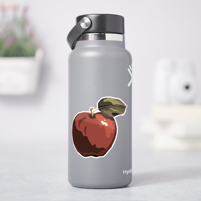 Rödäppelillustration Klistermärken (HydroFlask)