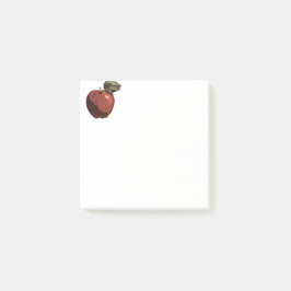 Rödäppelillustration Post-it Block