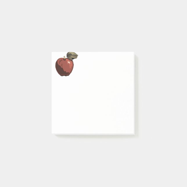 Rödäppelillustration Post-it Block (Framsida)