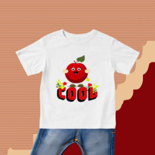 Rödäpple i rutt t shirt