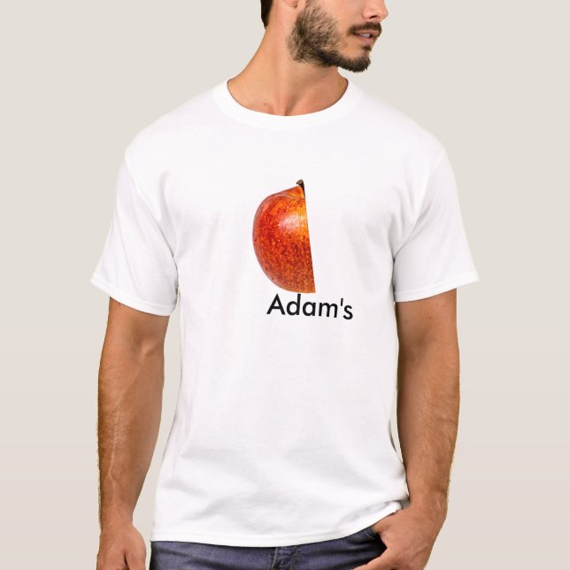 Rödäpple lämnat halva t shirt (Framsida)