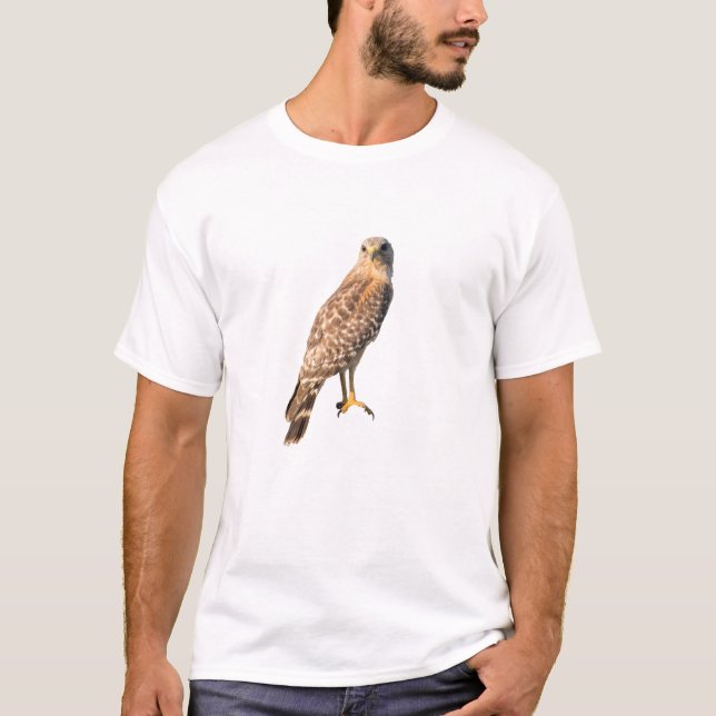 Rödaxad hök - Bett födelse T Shirt (Framsida)