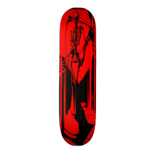 Rödbänkschackmatt Mini Skateboard Bräda 18,5 Cm