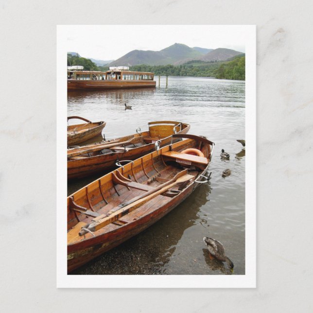 Rodbåtar: Derwentwater Vykort (Framsida)