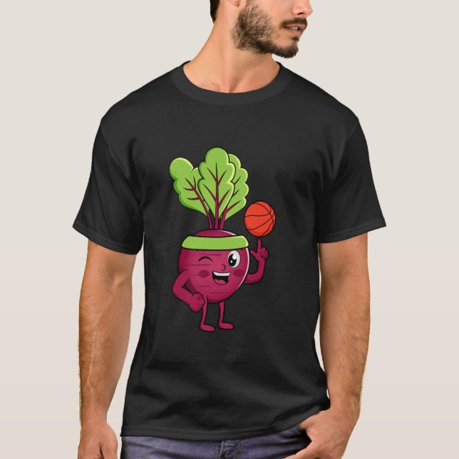 Rödbetor Basketspelare Hobby Röd Beta T Shirt (Framsida)