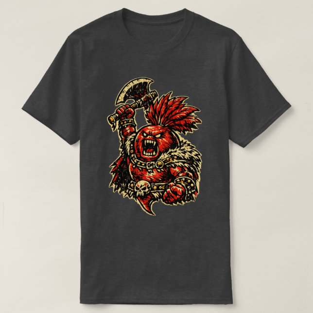 Rödbetor Berserker - Rolig Grönsak Rage Krigare  T Shirt (Design framsida)