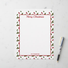 Rödbets- och julhusväxter Mönster & text Brevhuvud