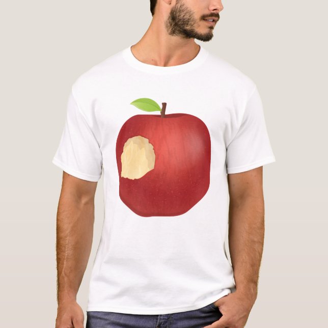 Rödbitet äpple t shirt (Framsida)