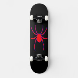 Rödblåspider Skateboard-design Mini Skateboard Bräda 18,5 Cm