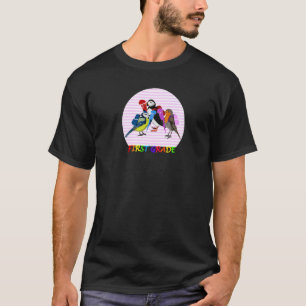 Rödbröstad Lunnefågel Första Skoldagen Första Klas T Shirt