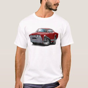 Rödbrun bil 1967 för Olds Cutlass Tee