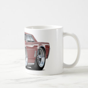 Rödbrun bil för 1964 GTO Kaffemugg