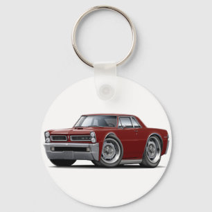 Rödbrun bil för 1965 GTO Nyckelring