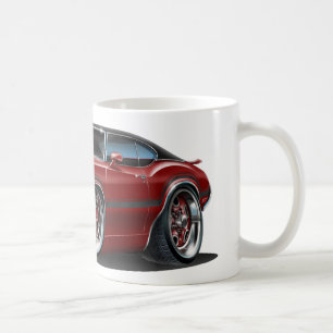 Rödbrun bil för Olds Cutlass 442 Kaffemugg
