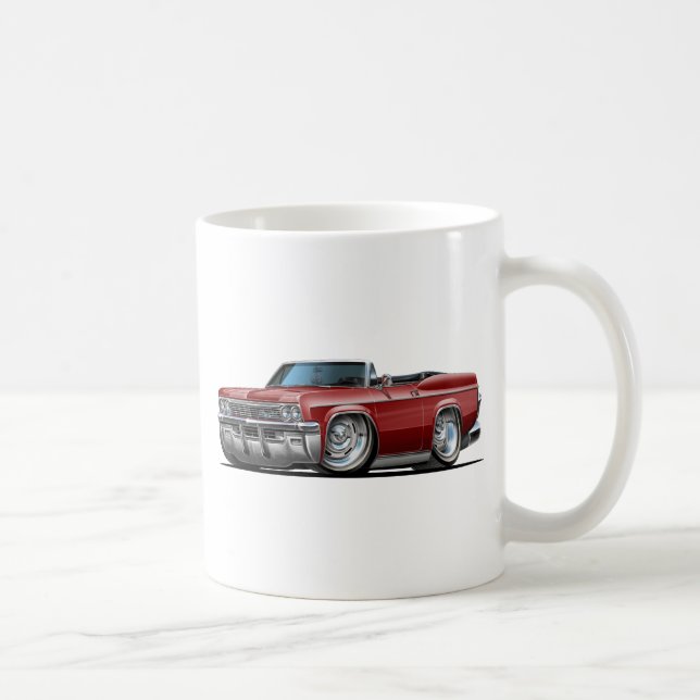 Rödbrun cabriolet 1965-66 för Impala Kaffemugg (Höger)