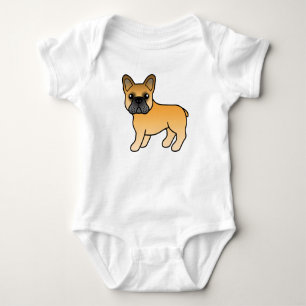 Rödbrun fransk bulldogg Söt serietecknad hund T Shirt