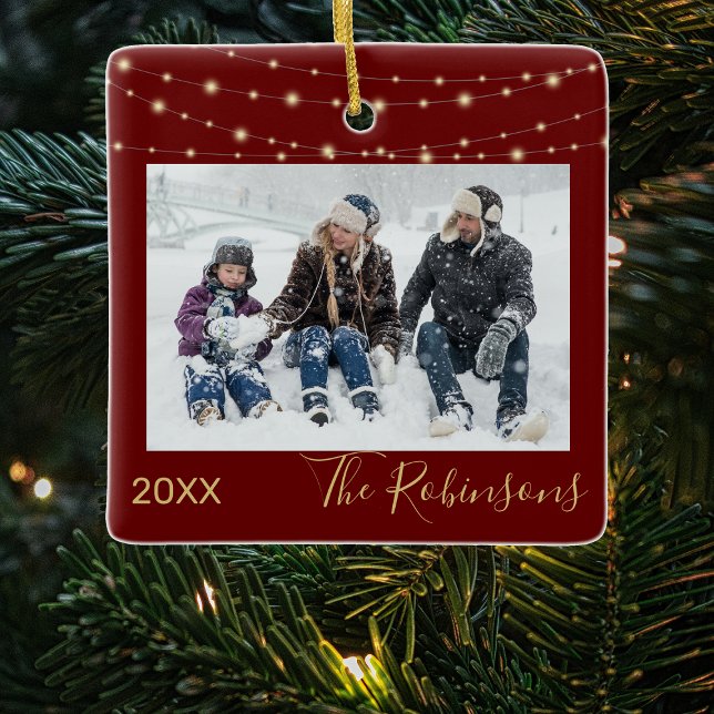 Rödbrun | GULD | Foto Julgran Julgransprydnad Keramik (Skapare uppladdad)