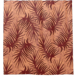 Rödbrun löv på fläckig bakgrund.