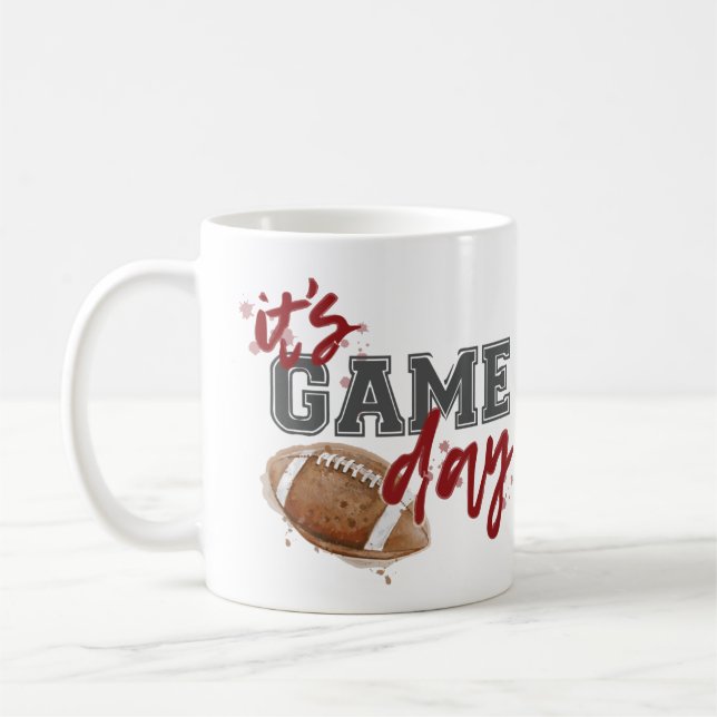 Rödbrun och grå modig dagmugg kaffemugg (Vänster)