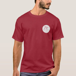 Rödbrun paritetutslagsplats t-shirt
