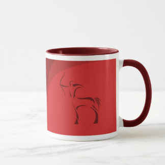 (Rödbrun) Sagittariuszodiacmugg, Mugg