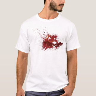 rödbrun skalle t-shirt