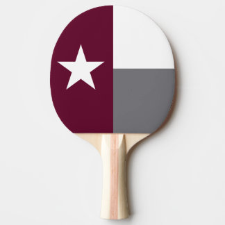 Rödbrun Texas flagga Pingisracket