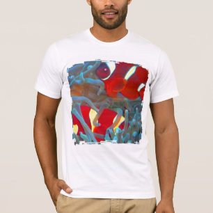 Rödbrun Tshirt för Clownfish Grunge 4 Tröja