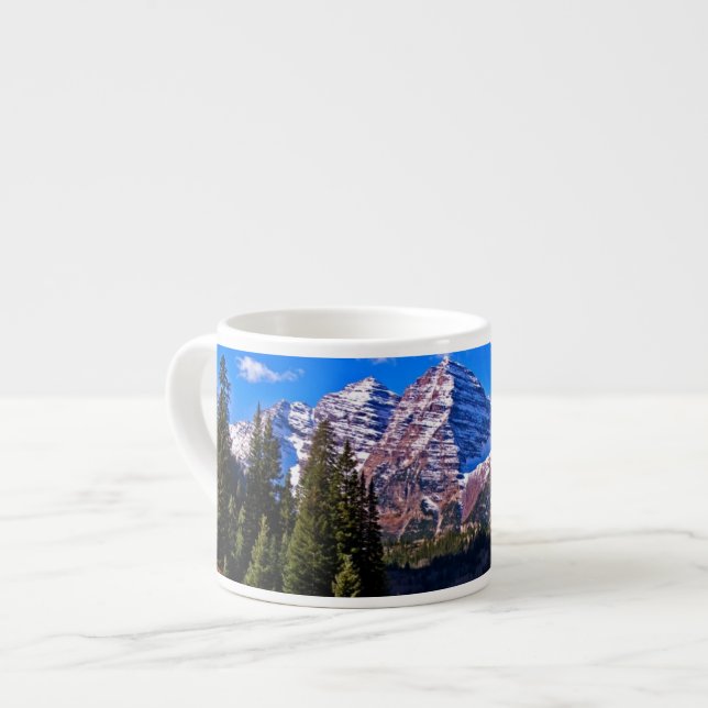 Rödbruna Klockor Espressomugg (Framsida vänster)