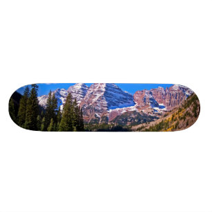 Rödbruna Klockor Old School Skateboard Bräda 21,6 Cm
