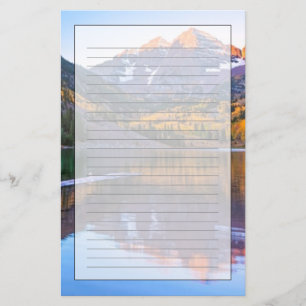 Rödbrunt Klockor Alpen glöd Brevpapper