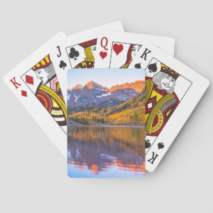 Rödbrunt Klockor Alpen glöd Casinokort