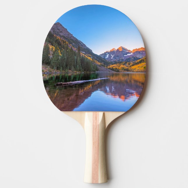 Rödbrunt Klockor Alpen glöd Pingisracket (Framsidan)