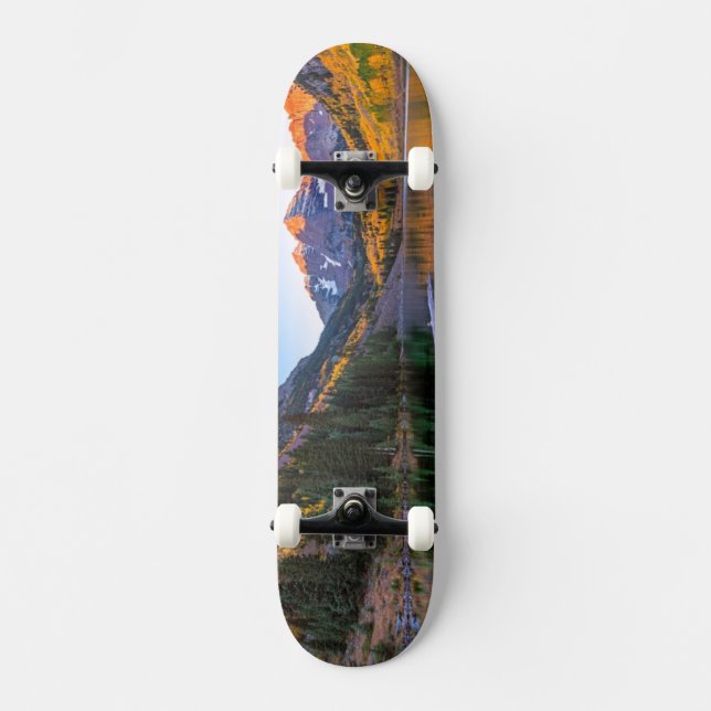 Rödbrunt Klockor Alpen glöd Skateboard Bräda 21,5 Cm (Framsida)