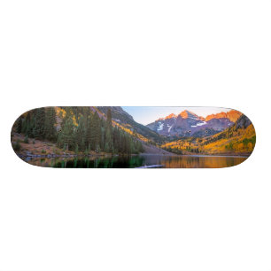 Rödbrunt Klockor Alpen glöd Skateboard Bräda 21,5 Cm